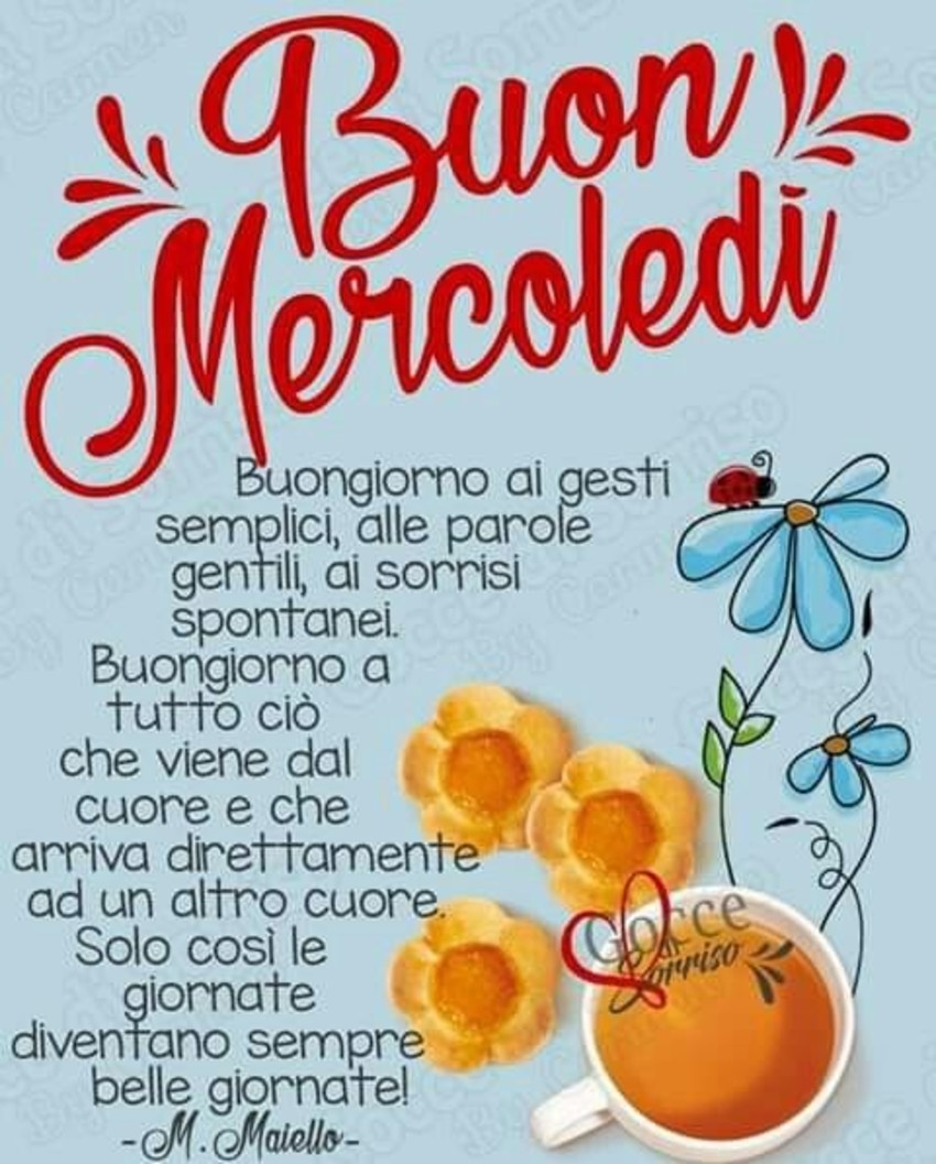 Buon Mercoledi Immagini Bellissime Pagina 2 Di 11 Buongiorno Cloud