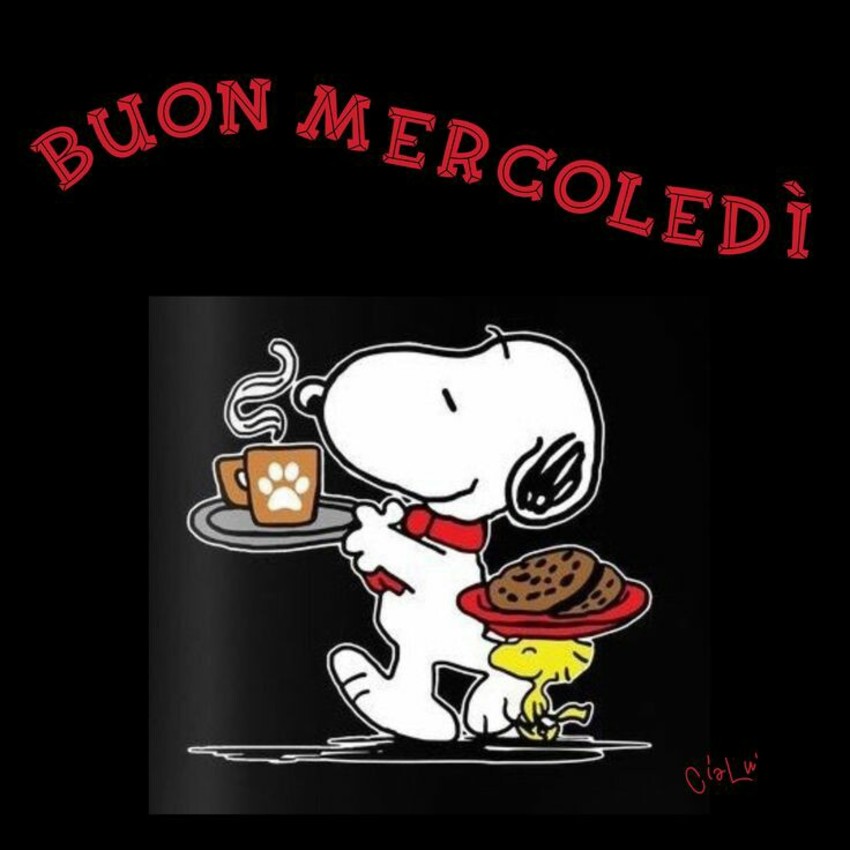 Buon Mercoledì caffè da Snoopy