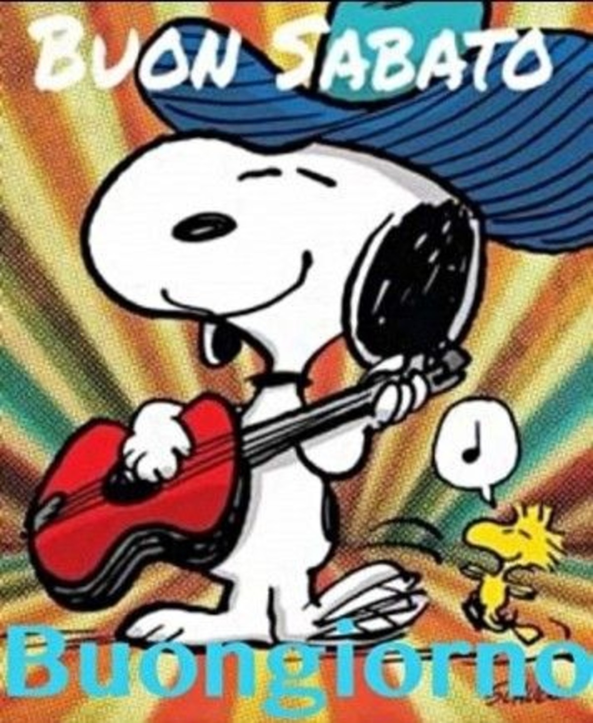 Buon Sabato immagini simpatiche con Snoopy